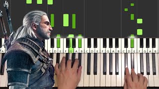 The Witcher  Toss a Coin to your Witcher Piano Tutorial Lesson [upl. by Asirem]