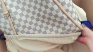 Unboxing New release LV Propriano Damier Azur coated canvas [upl. by Ellenahc]