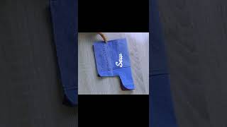 DIY Wallet out of old Jeans upcyclingfashion sewingtutorial easydiy ecofriendlyfashion [upl. by Emoraj]