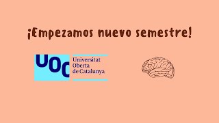 ¡Empezamos nuevo semestre en la UOC  ¿Cómo me organizo asignaturas [upl. by Hound]