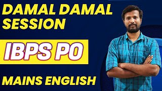 IBPS PO MAINS  DAMAL DAMAL SESSION  DAY  12  ENGLISH SECTION  MRABITH [upl. by Gnilhsa]