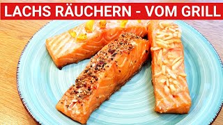 🔥 GRILLBLITZ Lachs räuchern ganz einfach Stremellachs selbst gemacht  Gasgrill Räucheranleitung [upl. by Eesdnil]