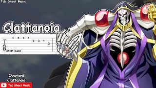 Overlord OP  Clattanoia Guitar Tutorial [upl. by Aihppa712]