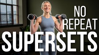 25 minute Full Body Superset Workout  NO REPEAT [upl. by Hanoy]