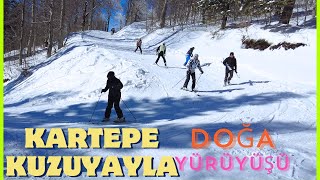 KARTEPE 2024 VLOG KUZUYAYLA  KARDA DOĞA YÜRÜYÜŞÜ  NATURE TRIP ON THE SNOW [upl. by Xavler]