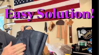 How To Make A Adjustable Leather Tote Strap leathercraft leatherproject [upl. by Nikal]