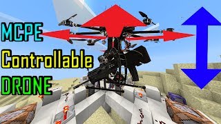 Controllable weaponized drone in Minecraft PE command blocks creation Download [upl. by Inoliel]