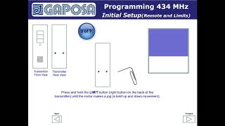 GAPOSA Radio 434Mhz  Initial Setup [upl. by Nessi]