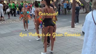 Carnival street people Gran Canaria Spain [upl. by Nessah]