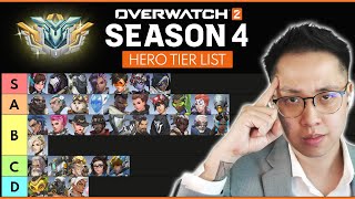 Overwatch 2  SEASON 4 Hero Tier List [upl. by Budwig726]