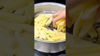 Crispy French Fries Recipe  New Style after Steam food shorts [upl. by Acim711]