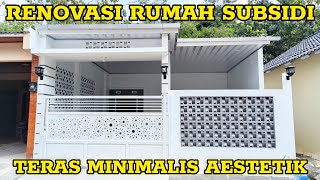 Renovasi rumah subsidi Type 36 Teras amp Dapur Minimalis [upl. by Tevlev834]