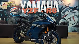 INDIAs ONE amp ONLY  YAMAHA R6  LOUDEST EXHAUST NOTE 😱😱😱 joysbikepoint [upl. by Urdna516]