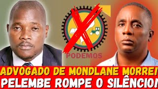 Augusto Pelembe Reage à Morte de Elvino Dias Advogado de Venâncio Mondlane  Últimas Notícias [upl. by Ashok]