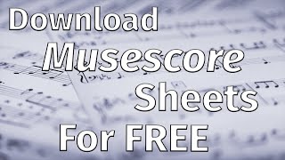 How to download MuseScore sheet music for free Musescore Downloader [upl. by Ayim]