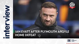 IAN EVATT  Manager after Plymouth home defeat [upl. by Alit]