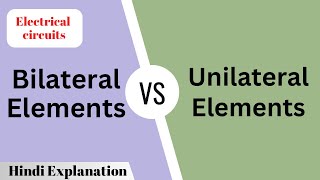 Difference Between Bilateral amp Unilateral Elements  Bilateral amp Unilateral Elements Difference [upl. by Shetrit]