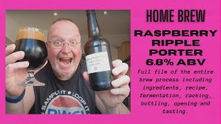 Home Brew Raspberry Ripple Porter  68 ABV [upl. by Jenne]