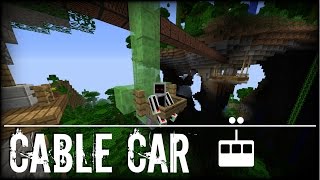 Minecraft  Simple Cable Car [upl. by Shelburne827]