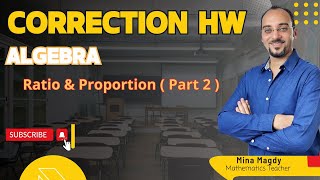 correction HW algebra p 34  35 Ratio amp proportion 2 [upl. by Nhguaval]