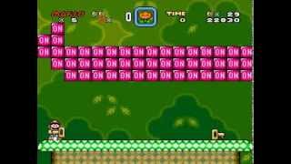 Super Mario World  Pointless ONOFF Block Cloning in Donut Plains 3 [upl. by Kennie981]