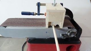 Making dowels with belt sander [upl. by Bucher329]