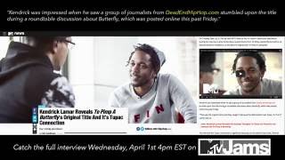 Kendrick Lamar Shouts Out Dead End Hip Hop in MTV Interview [upl. by Nerraf]