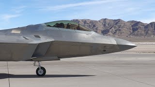 F22 Raptor Aviation Nation Saturday 4K 60fps 2022 [upl. by Aynos]