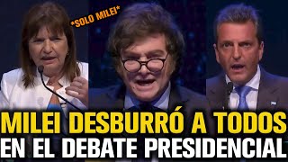 MILEI DESBURRÓ A TODOS EN EL DEBATE PRESIDENCIAL [upl. by Ibed]