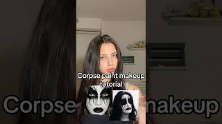 corpse paint🖤 makeup corpsepaint blackmetal halloween metal spookyseason makeuptutorial [upl. by Ecnaled]