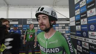 Ben Healy  Interview at the finish  World Championships Road Race Zürich 2024 [upl. by Garbe]