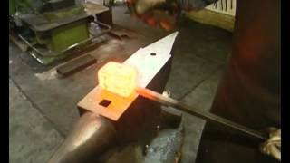 Forging Damascus Steel from German Tank Cannon [upl. by Alset240]