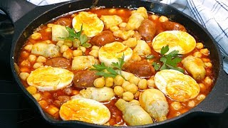 Garbanzos con chorizo y huevo [upl. by Ayotahs879]