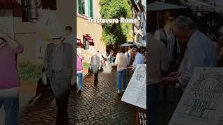 Trastevere Rome in October shorts travel romantic italy rome pizza love [upl. by Kenelm]