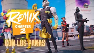 FORTNITE REMIX capítulo 2 EL GRAN FINAL SQUAD  COMPLETAMOS EL PASE  TeamVelaxis [upl. by Ahsekim]