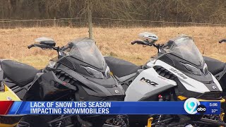 Lack of snow this season impacting snowmobilers [upl. by Bernardo]