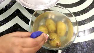 How To Boil Potatoes In Microwave Without Polythene [upl. by Acysej]