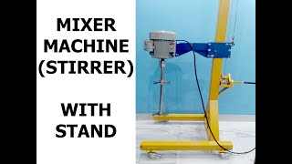 STIRRER MACHINE  MiXER MACHINE  DRUM MIXER  BLENDER  CHEMICAL DISPERSER WITH STAND [upl. by Elleirda]