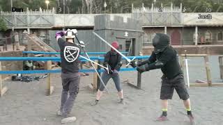 Greatsword v 2 Longswords HEMA Sparring 26219 [upl. by Tomchay542]