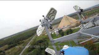 Götterflug Flight of the Gods Sky Roller onride HD POV Belantis Theme Park Germany [upl. by Aubrette]