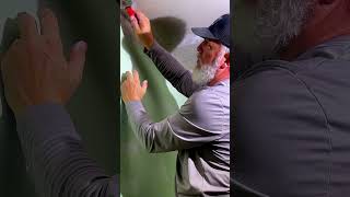 How to Use a Corner Trowel to Make Beautiful Corners drywall drywallrepair diy [upl. by Gaal]