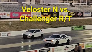 Veloster N vs Challenger RT at Firebird Raceway [upl. by Siugram506]