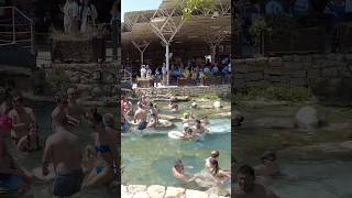 Pamukkale Cleopatra Antique Pool  Most Beautiful Place in Turkey pamukkale [upl. by Llerahc]