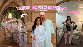 WIR HABEN ENDLICH UNSEREN HOCHZEITSSAAL 💍👰🏽  BAYRAM VLOG  Sara amp Dolunay [upl. by Martyn574]