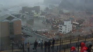 2011 Japan Tsunami  Onagawa Town 3 Videos [upl. by Zsa847]