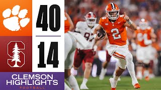 Clemson Highlights  Clemson Defeats Stanford Scores 40 Points [upl. by Triplett]