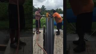 The Seawall Doctors Demonstrate How to Install Vinyl Seawall [upl. by Mayda]