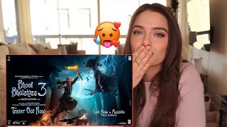 bhool bhulaiyaa 3 teaser reaction foreigners [upl. by Nennek]