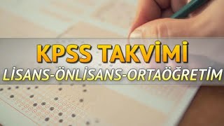 2021 KPSS NE ZAMAN KPSS TARİHLERİ [upl. by Bohun169]