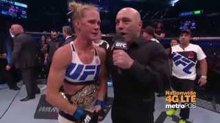 UFC 193 Holly Holm vs Ronda Rousey Octagon Interview [upl. by Waite]